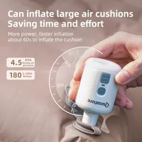 Qunature Electric Air Pump Multifunctional Inflatable Extract Gas Pump Camping Air Bed Swimming Ring Inflatable Pump lighting