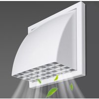 Durable ABS Material Exterior Wall Ventilation Grille Rainproof Design With Valve Exhaust Vent Cover Range Hood Duct Air Outlet