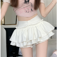 Women Fashion Puff Cake Skirts High Waist Solid Summer A Line Short Dress Sexy Girl Clothes Lady Party Birthday Skirt Street Y2K