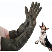 Pet Gloves Cowhide Leather Anti-grasping Anti Bite Protective Gloves Cat Dog Gardening Work Gloves Pets Training Handling Gloves