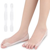 2PCS Silicone Gel Foot Toe Separator & Thumb Hallux Valgus Protector&Bunion Adjuster Bicyclic Thumbs Orthopedic Braces Foot Care