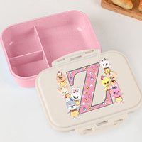 Cartoon Skzoo Letter Lunch Box Portable Student Separated Bento Box Anime Tableware Fruit Food Container Microwave Dinnerware