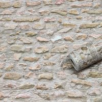 Faux Vintage Plane 3D Stone Texture Wallpaper,Gravel Self-adhesive Wall Mural,Suitable For Balcony Background Wall Decoration