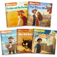 English & Spanish Bilingual Classic Tales Set (5 Books) | Bedtime Read Aloud, Character Lessons, Early Readers, ESL Learning