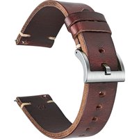 Hemsut Bracelets de montre en cuir de hanche de cheval pour hommes femmes, Horween Chromexcel bracelet de montre fait main en cuir à dégagement rapide souple Vintag