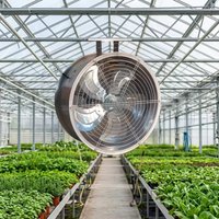 Stainless Steel Duct Axial Fan AC 220-240V Powerful Electric Cooling Fan 290mm Blade Diameter Ball Bearing Industrial