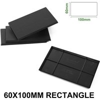 Evemodel 60X100MM Rectangle Bases Black for Wargames Military Simulation Scene MB60100