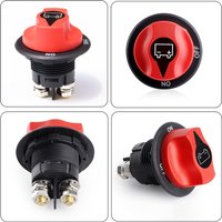 Boat Battery Disconnect Switch, Battery Master Power Cut Off Switch, 100A Battery Isolator Kill Switches for Marine Car RV
