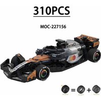 MOC-227156 F1 Racing Building Blocks 8 Checkered Car MCL39 With Stickers 310pcs Children's Birthday Gift Christmas Toys Gift