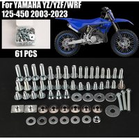 For YAMAHA YZ 85 125 250 450 YZ250F YZ450F 250FX 450FX WR250F WR450F YZ125 YZ250 Motorcycles Fairing Fender Screw Bolt Kit Set