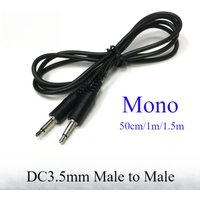 0.5m/1m/1.5m 3.5mm 1/8" TS Male Mini Plug to Male Monaural Mono Audio Cable 12V Trigger IR Infrared Sensor Receiver Extender