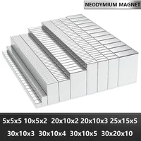 N35 Superstarker Neodym-Magnetblock NdfeB Leistungsstarker Permanentmagnet imanes Magnents Kühlschrankmagnet 5x5x5 20x10x2mm