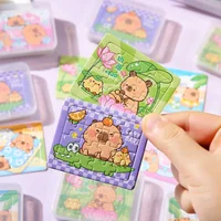 5-100PCS Cartoon Animal Capybara Paper Jigsaw Puzzles Educational for Kids Favors School Prizes Photography Accessories