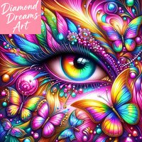 Frameless, Eye Diamond Painting Kit 2025 New Square Round Diamond Embroidery 5D DIY Diamond Art Home Decor Creative Handicraft