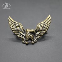 Pure Brass Flying Eagle Screw Rivet Button DIY Leather Bag Wallet Chains Garment Decorative Punk Vintage Belt Buckle Connector