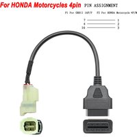 OBD 2 Extension Cable OBD2 Connector Motorcycle Motobike For YAMAHA For HONDA Moto For Harley For Ducati