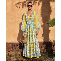 Flaxmaker 2025 Women Summer Swimsuit and Skirt Ladies Sexy V Neck One Piece Bohemian Party Swimwear Casual Beachwear