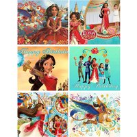 Disney Princess Elena Of Avalor Themed Photography Background Custom Red Girl Happy Birthday Party Baby Shower Decoration Props