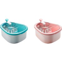 Drain Basket Self Draining Anti Slip Base Fruit Washer with Bowl for Vegetables Fruits Multifunctional Kitchen Gadgets Salad