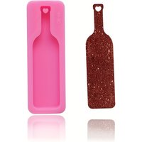 1 piece, grape wine bottle keychain silicone mold high legged cup handmade pendant cake decoration mold