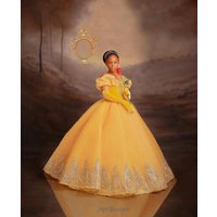 Customized Yellow Flower Girl Dresses For Wedding Gold Appliques Sleeveless Elegant Princess Birthday Party First Communion Gown
