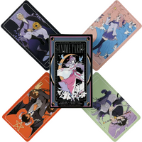 The Anime Tarot Cards A 78 Deck Cartoon Cute For Beginners Deck Oracle English Visions Divination Edition Borad Playing Games