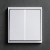 EU Standard CE 2 Gang Wall Light Switch Modern 80*80mm Sized Safe Wall Power Switches High-end Switch for Home