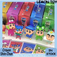 Genuine Kucikuji Crayon Shin-Chan Hippers Blind Box Animation Figurine Pendant Mobile Phone Car Decoration Screen Party Gift