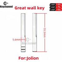 10pcs/lot Metal Car Flip Key Blade KD Remote Blade VVDI Blank Key Head for KD KEYDIY VVDI XHORSE Remote for Haval Jolion