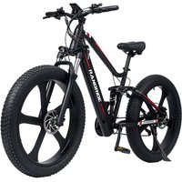 AliExpress NONE RANDRIDE YX90M Electric Bike, E-Mountain Electric Bike 1000W Motor, Battery 48V 14AH, CST 26*4.0 Inch Fat Tire, Aluminum alloy frame, SHIMANO Hydraulic Brakes,Full Suspension Aluminum Alloy Frame