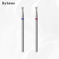 HYTOOS 3mm Invert Cone Diamond Nail Bit Cuticle Cleaner Under Nail Dead Skin Remover Safety Professional Manicure
