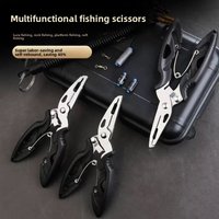 Multifunctional Fishing Pliers Stainless Steel Lure Pliers Hook Remover Line Cutter Crimping Tool Outdoor Fishing Tackle