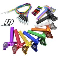 AliExpress NONE Universal CNC Aluminum Motorcycle Accelerator 7/8'' 22mm Handlebar Throttle Twist Grip Twister For Moped Scooter Dirt Bike ATV