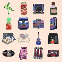 Cartoon Punk Slogan Enamel Lapel Pins Funny Letter Brooch Badges for Backpack Clothing DIY Decor Accessories Wholesale Gifts