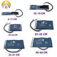 Reusable Six Sizes Available Neonates Child Adult Blood Pressure NIBP Cuff With Double Tubes Two Hose For Multi Patient Monitor