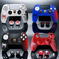 Hot sales Silicone Cover Case For Playstation 5 PS5 joysticks Controller Anti-slip Anti-fall Skin Shell With ThumbStick Grip Cap