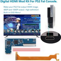 Hispeedido 1080P For Sony PS2 Fat Digital HDMI MOD PCB Kit Digital to Digital Embeded HDMI Mod Console HDMI Converter Adapter