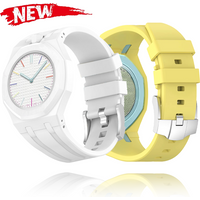 PC Case Frame+Silicone Strap For Swatch x AP Royal Pop Pocket Modification Kit Changer to 2 In 1 Integrated Bracelet Wristwatch