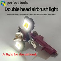 Spray Gun Light Paint Spray Gun USB Lithium Battery Rechargeable Dual Bulb Spray Gun Flashlight