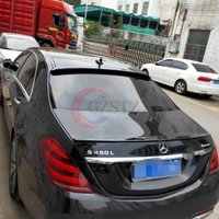 Rear Spoiler For Mercedes Benz W222 S63 S65 AMG S500 S600 Sedan 2014-2017 Rear Roof Window Lip Spoiler Glossy black