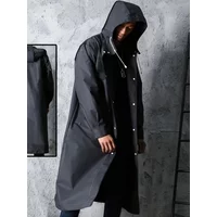 AliExpress NONE EVA Long Raincoat Unisex Male Women Rain Coats Poncho Suit Jacket Tourist Bike Ladies Running Hooded Hiking Rainwears Waterproof
