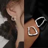 REETI 925 Sterling Silver Earrings Triangle Gold Earrings For Women Gift Earings Fashion Jewelry Korean Earrings