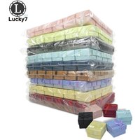 Boîtes à bijoux pour organisateur, 4x4x3cm, 120 pièces, présentoir de bijoux, couleurs assorties, boîte à bagues, petites boîtes cadeaux