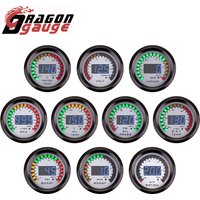 「DRAGON」2" 52mm Tachometr Woltomierz Wzmacniacz bar/psi Podciśnienie Air-Fuel Ratio Temperatura wody Temperatura oleju Prasa oleju Miernik EGT do samochodu 12V