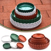 5Pcs Thickened Plant Pot Trays Flower Pot Base Round Flowerpot Drain Trays Home Garden Pot Planters Supplies Inner Dia 9-22CM