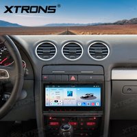XTRONS 8.8'' Android 14 QLED Screen Car Multimedia Player For Audi A4 S4 RS4 2000-2008 Radio 4+64GB Wireless Carplay Auto DualBT