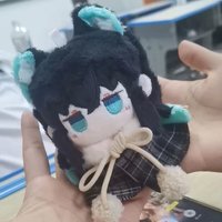 10cm Demon Slayer Tokitou Muichiro Plush Toys High Quality Figure Toys Cartoon Game Anime Cosplay Toys Body Squeaking Plush Doll