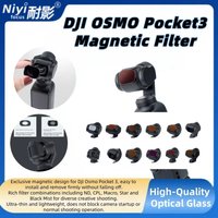 Magnetic Lens Filter Kit for DJI Osmo Pocket 3, HD Optical Glass ND/CPL/Macro/Star/Black Mist Filters, Multi-Scenario Camera Len