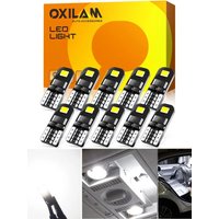 10x Car Interior Light T10 168 2825 194 LED Bulb No Error 6000k White W5W LED Auto Lamp 12V For Toyota Corolla 150 Camry 40 CHR