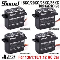 9imod Waterpoof Servo 35kg 25kg 20kg 15kg Full AL RC Steering Servos IP67 High Torque Metal Gear Digital Servo RC 1/ 10 Car